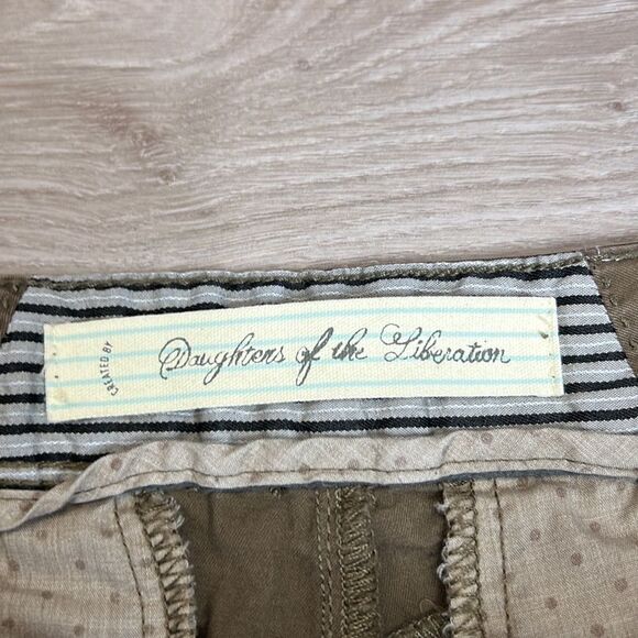 Daughters of the Liberation Anthropologie Brown Skinny Trouser Pants Size 2 - Picture 5 of 12